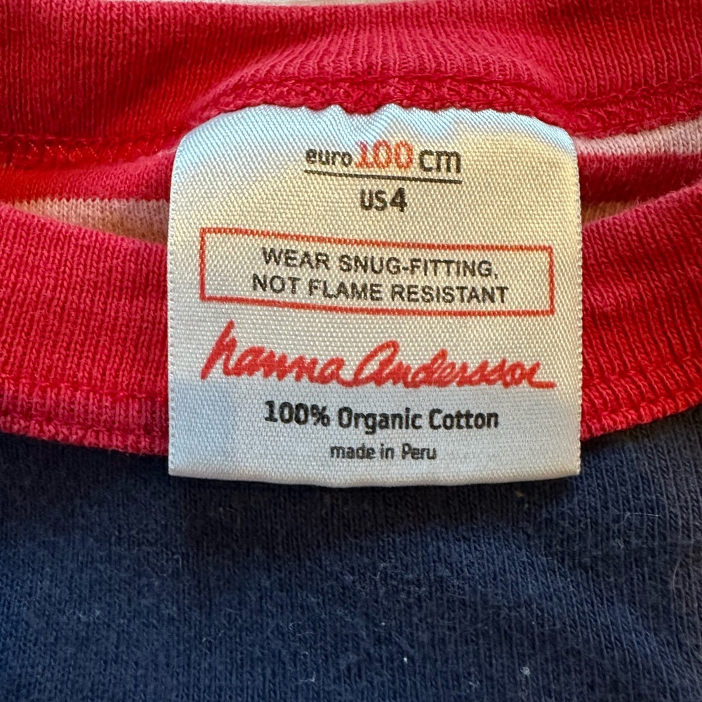 Hanna Anderson Tee, girl’s size 4 - Picture 3 of 3